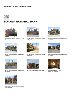 FORMER NATIONAL BANK - Victorian Heritage Database