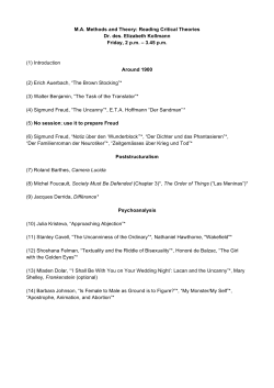 Methods and Theory Programme HS 2015 - UZH