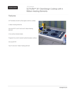 GE Profile&trade; 30" CleanDesign Cooktop with 4 Ribbon Heating