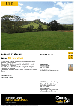 4 Acres in Wainui - CENTURY 21 New Zealand