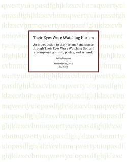 Their Eyes were watching Harlem by Kaitlin Donahue