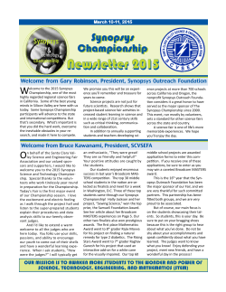Newsletter - Synopsys Championship