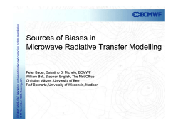 Sources of Biases in Microwave Radiative Transfer
