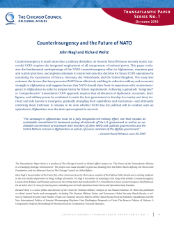 Counterinsurgency and the Future of NATO