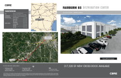 fairburn 85 distribution center - Huntington Industrial Partners