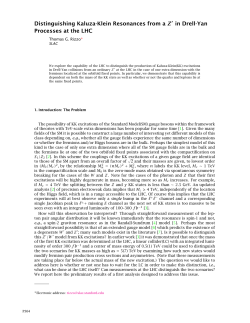 Distinguishing Kaluza-Klein Resonances from a Z in Drell