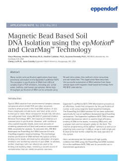 Magnetic Bead Based Soil DNA Isolation using the