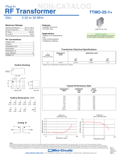 datasheet - Mini Circuits