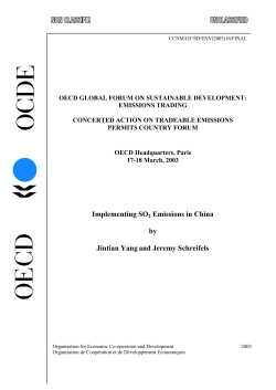 Implementing SO2 Emissions in China