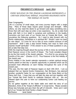 PRESIDENT`S MESSAGE April 2014