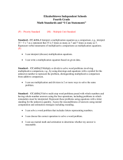Grade 4 - Elizabethtown Independent Schools