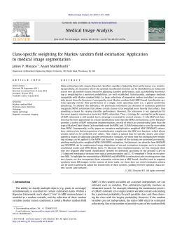 Class-specific weighting for Markov random field estimation