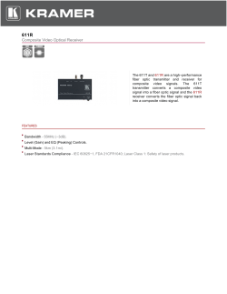 Composite Video Optical Receiver