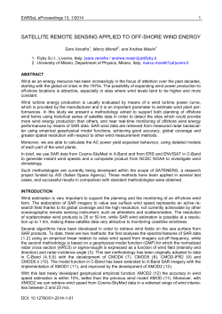 SATELLITE REMOTE SENSING APPLIED TO OFF