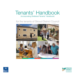 Tenants` Handbook - Stroud District Council