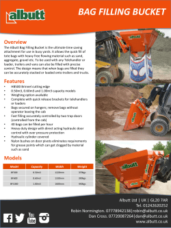 bag filling bucket