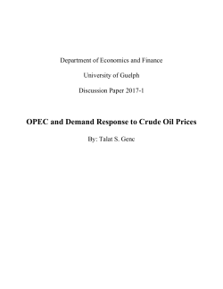 OPEC and Demand Response to Crude Oil Prices