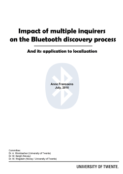 Bluetooth inquiry process behavior