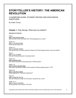 storyteller`s history: the american revolution