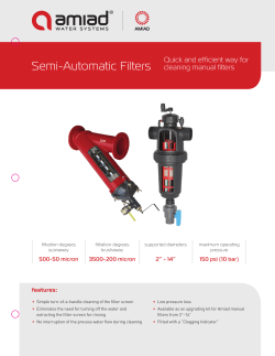 Semi-Automatic Filters