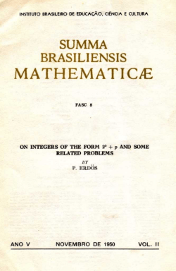 17) Summa Brasiliensis Mathematicae, II