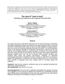 The case of &ldquo;Less is more&rdquo;