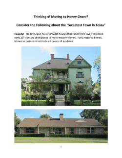 Thinking of Moving to Honey Grove? Consider the Following about