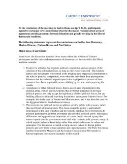 At the conclusion of the meeting we had in Rome on April 20