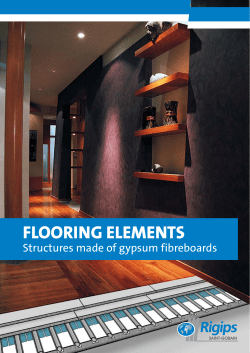 FLOORING ELEMENTS - Structures made of gypsum fibreboards