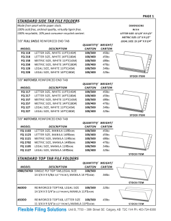 STANDARD SIDE TAB FILE FOLDERS