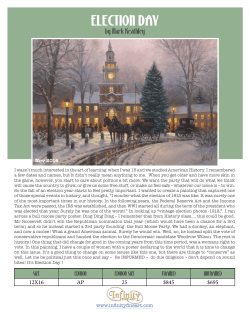 Election Day - Infinity Fine Art