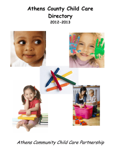 The Athens County Child Care Directory