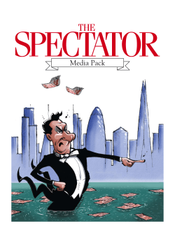Media Pack - The Spectator