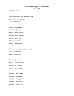 Boston Massacre Trial Roles 1st Period