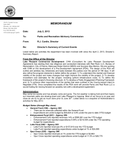 Director Summary - Maricopa County Parks