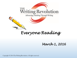 Advancing Thinking through Writing