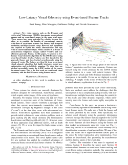 Low-Latency Visual Odometry using Event