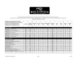 Nutritional content includes fixed sides, condiments