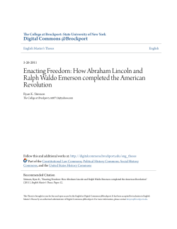 Enacting Freedom - Digital Commons @Brockport