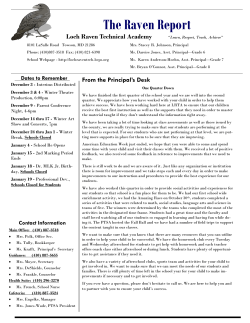 The Raven Report - Loch Raven Technical Academy
