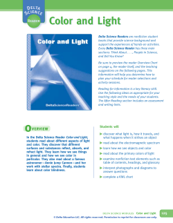 Color and Light Color and Light
