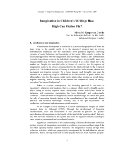 Imagination in Children`s Writing: How High Can Fiction Fly?