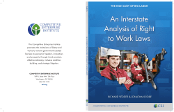 An Interstate Analysis of Right to Work Laws