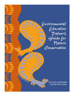 Environmental Education Trainer`s Guide for Nature Conservation