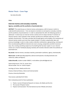 Internet-memes and everyday-creativity