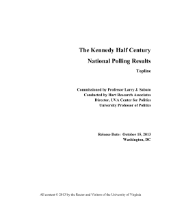 The Kennedy Half Century National Polling Results