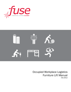 Occupied Workplace Logistics Furniture Lift Manual