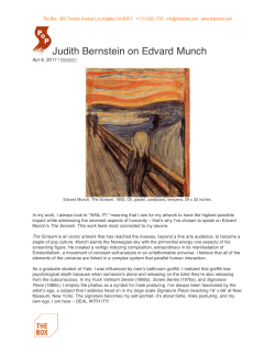 Judith Bernstein on Edvard Munch