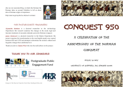conquest 950 - MARCUS - The University of Sheffield