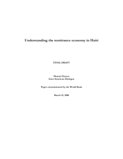 Understanding the remittance economy in Haiti - Inter